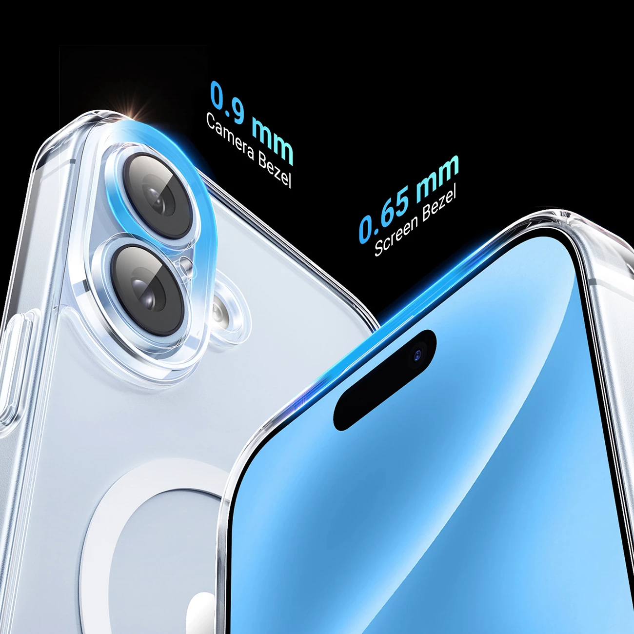 Mbështjellës Ugreen Classy Clear Magnetic për iPhone 16, Transparent