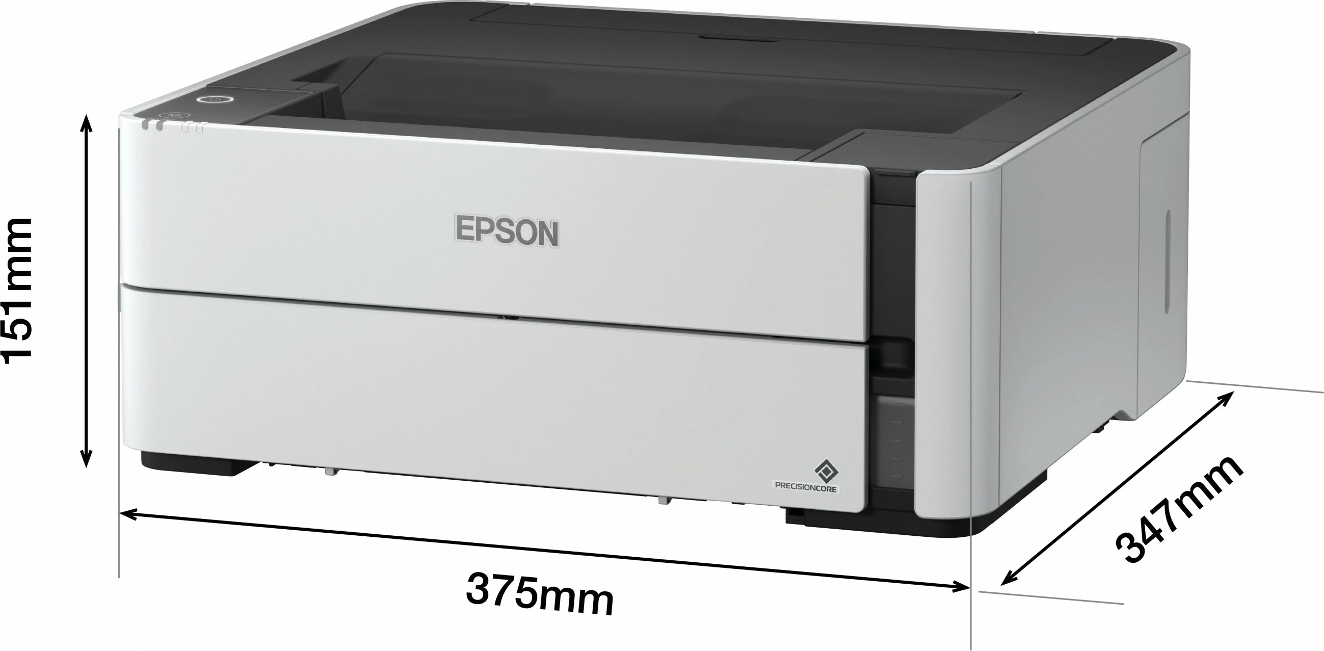 Printer Epson EcoTank ET-M1170, 1200 x 2400 DPI, A4, 20000 faqe në muaj, 39 ppm, Printim duplex, Gri