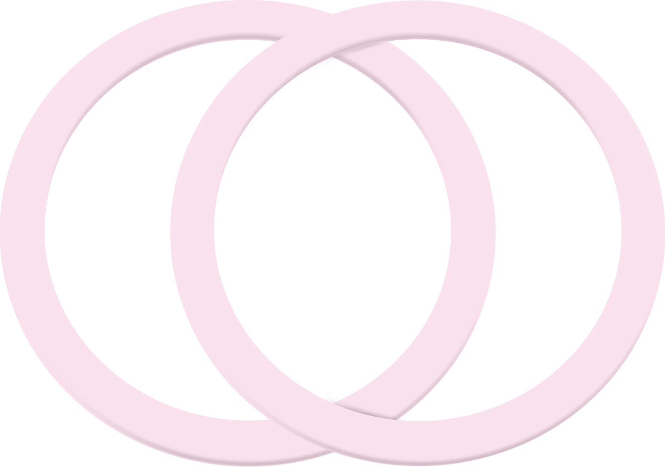 Set unaza magnetike metalike për celular Joyroom JR-Mag-M3, 2 copë, rozë