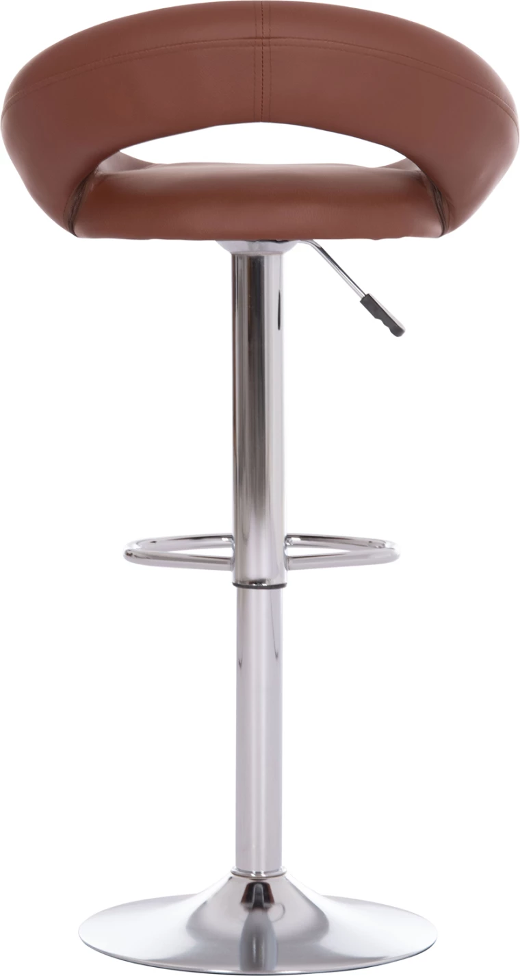 Karrige për bar REA, rrotulluese, lëkurë PU kafe, me amortizator, 54x47x96cm, set prej 2 copë