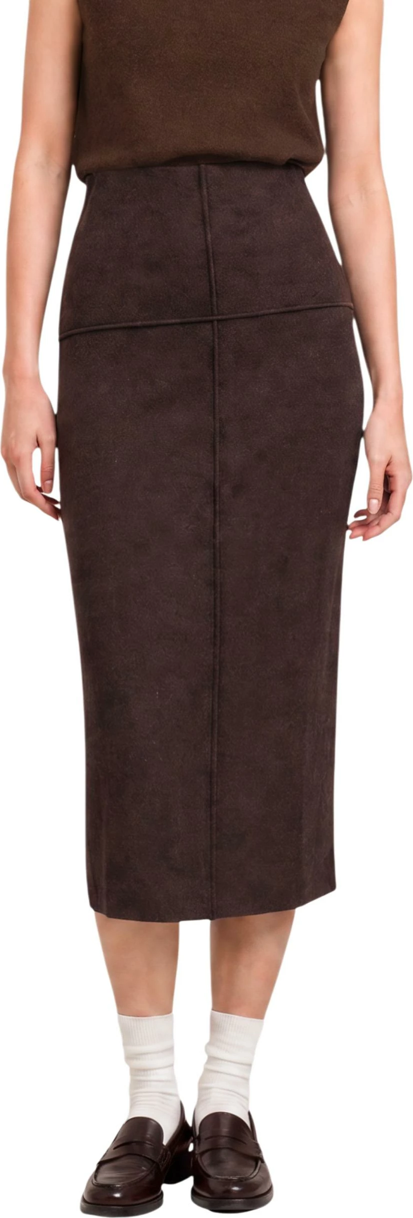 Fund laps për femra Jacqueline de Yong HERO LIFE PENCIL SKIRT JRS 15379970, kafe [Madhësia: M]