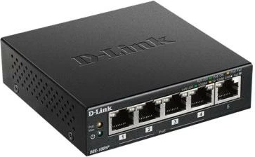 Switch, D-Link, DGS-1005P/E, 5 porta, Gigabit 1Gbps, PoE