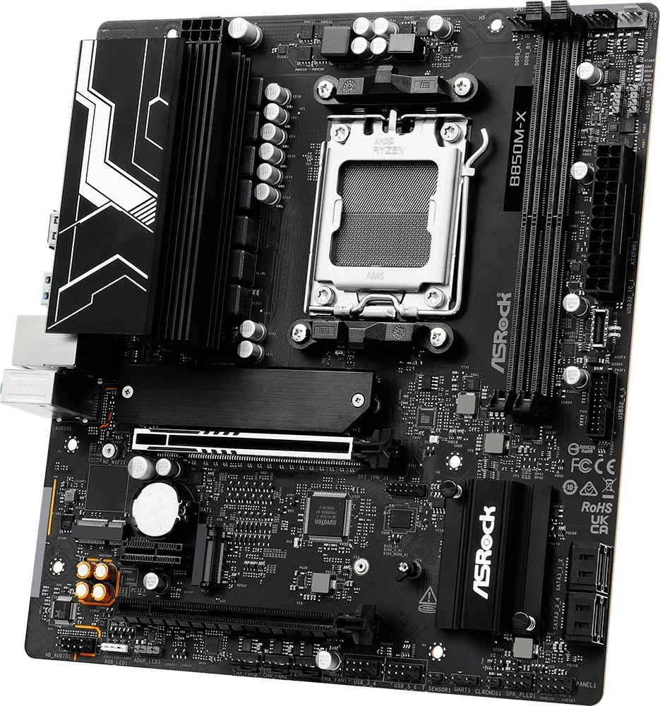 Pllakë amë ASRock B850M-X R2.0, micro ATX, Socket AM5, DDR5, e zezë
