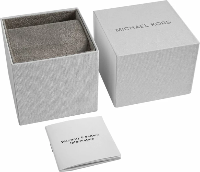 Orë dore femrash Michael Kors Slim Runway MK7544, e bardhë