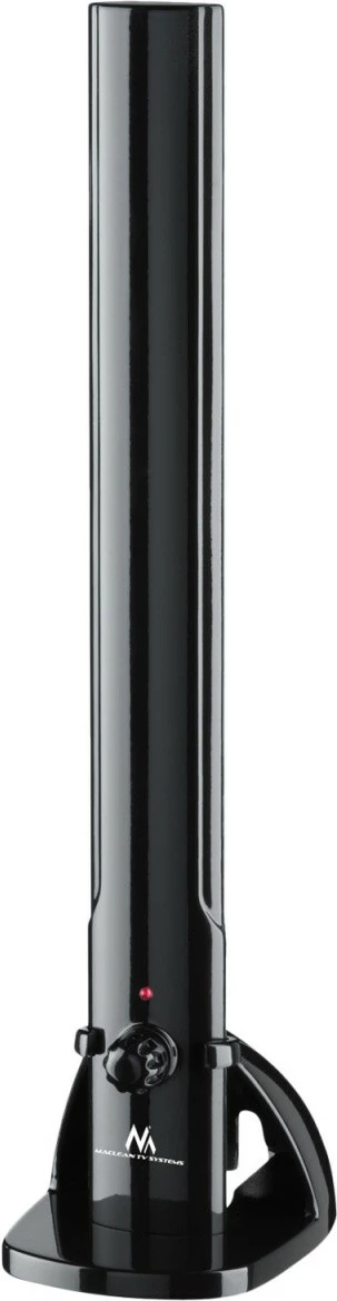 Antenë TV e brendshme, Maclean MCTV-930, DVB-T/T2 H.265 HEVC, përforcues 28 dB, filtër LTE, FM/UHF/VHF, e zezë, me kabllo koaksial me prizë F