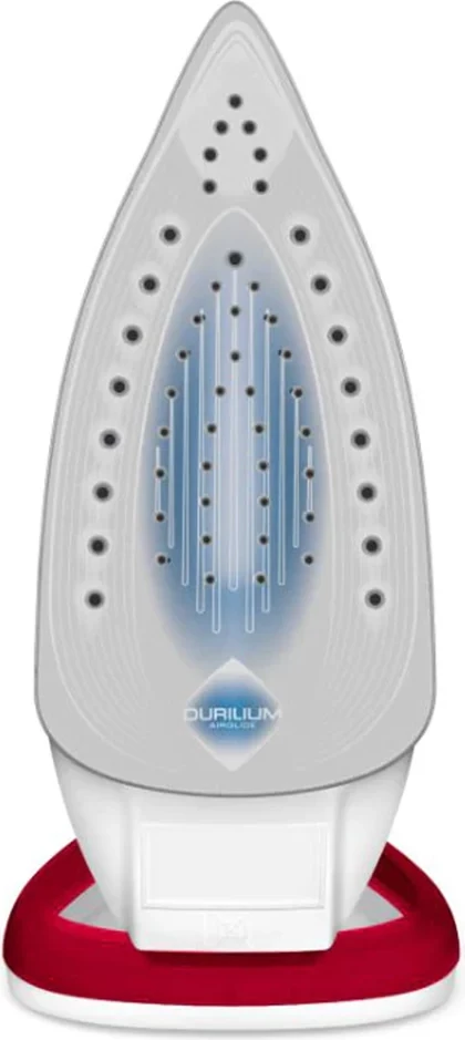 Hekur me avull, Tefal, Easygliss Plus FV5717E0, 2500W, 45 g/min avull, 195 g/min goditje, Durilium Airglide, e kuqe e bardhë
