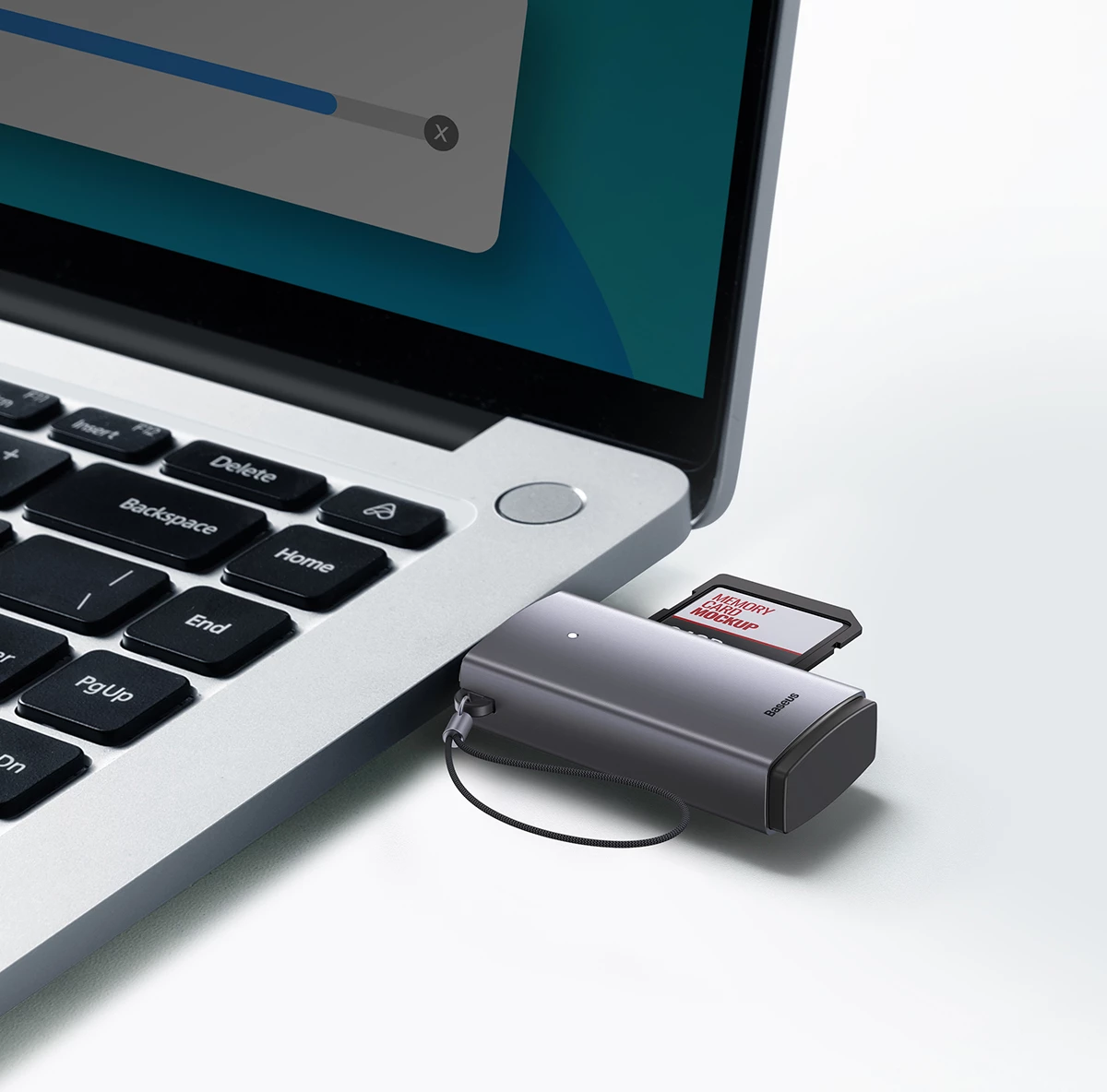 Lexues kartelash Baseus Lite Series WKQX060013, USB 3.0, SD/microSD, Gri