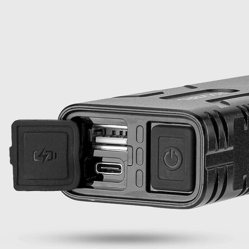 Dritë biçiklete Rockbros 24310002001 me powerbank 10000 mAh, 850 lm, e zezë