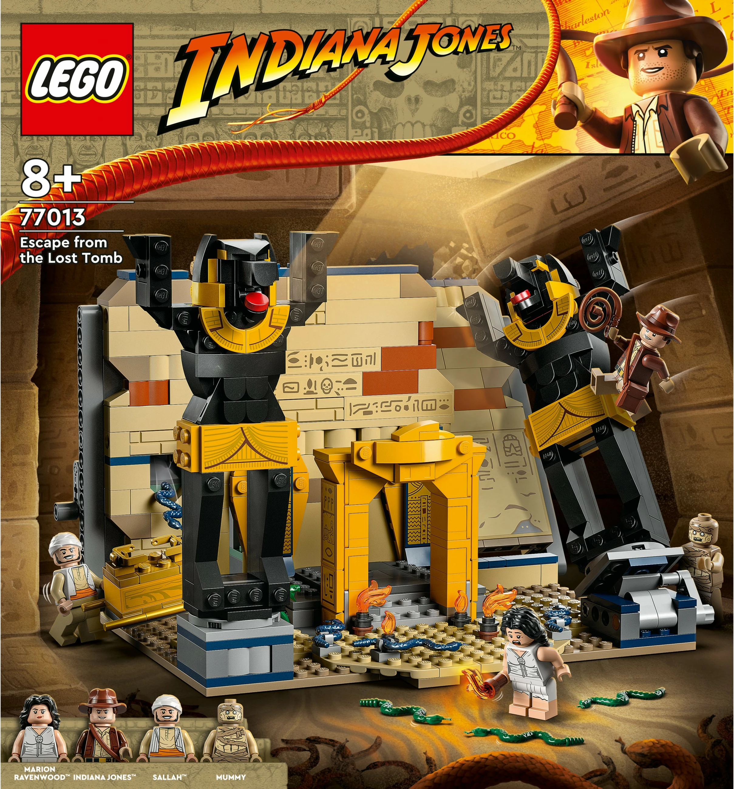 Set ndërtimi LEGO Indiana Jones 77013, Escape from the Lost Tomb, shumëngjyrësh