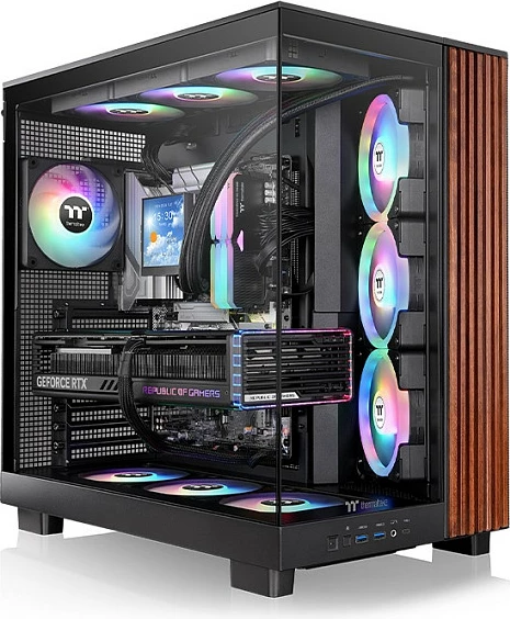 Kasë Thermaltake View 380 XL WS ARGB midi, e zezë