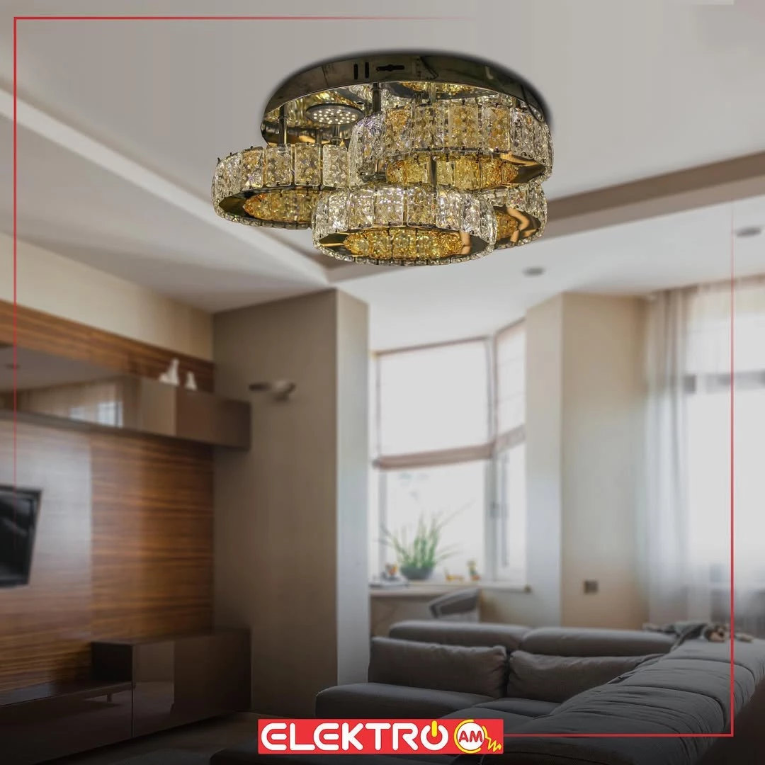 Abazhur LED tavani kristal W30-500