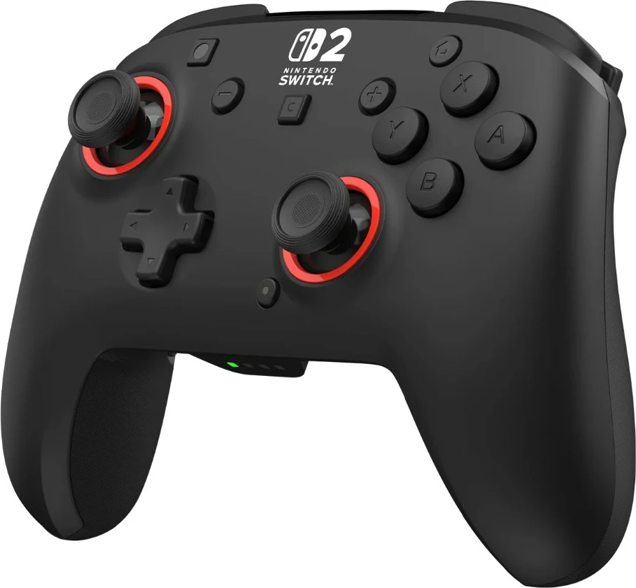 Kontroller lojërash wireless Turtle Beach Rematch për Nintendo Switch 2, bateri e rikarikueshme deri 40 orë, i zi
