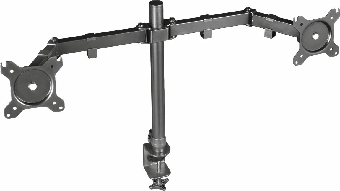 Mbajtës tavoline për 2 monitorë Trust GXT 1120 Mara Dual 23941 deri 32" VESA 75x75/100x100 max 16 kg i zi