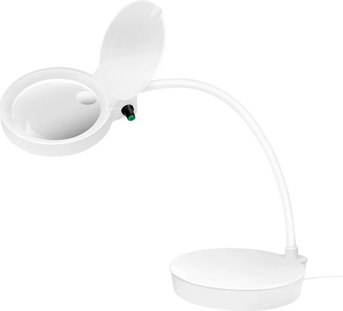 Lupë ndriçuese me bazë LogiLink WZ0067, 8/36 dioptri, e bardhë