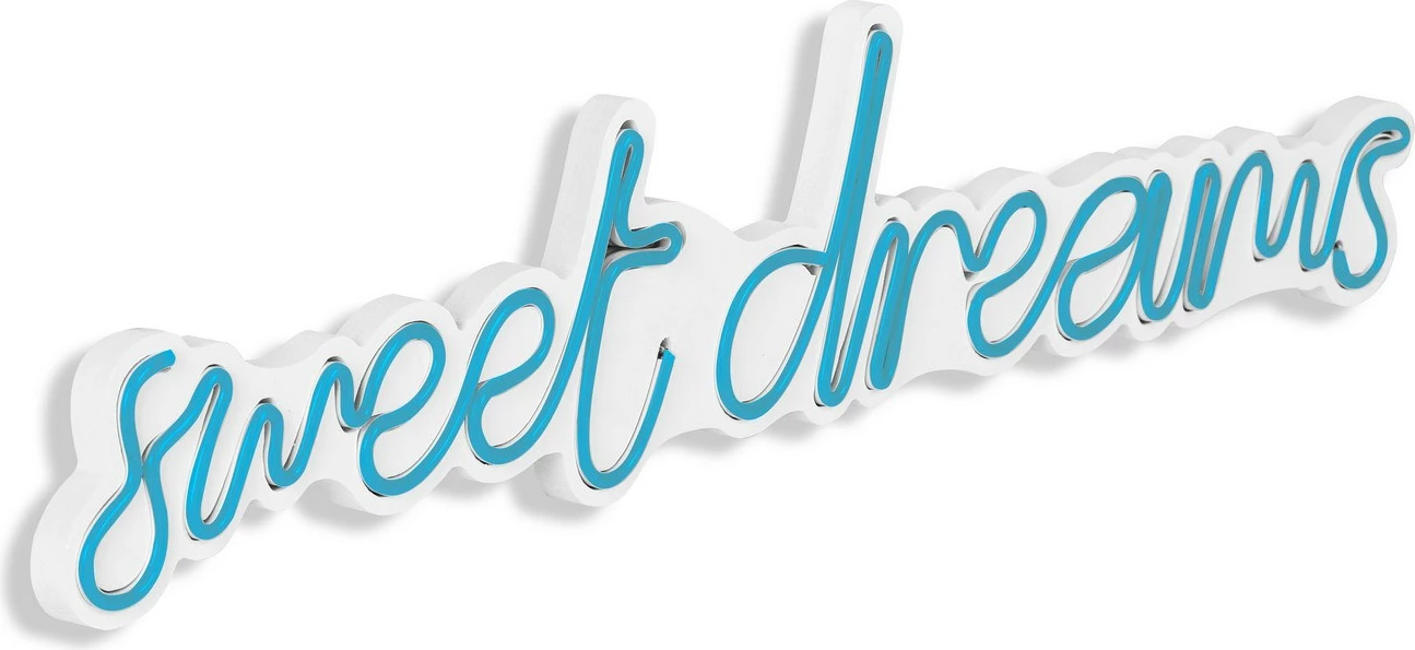Dritë dekorative LED, plastikë, 'sweet dreams', ngjyrë kaltër