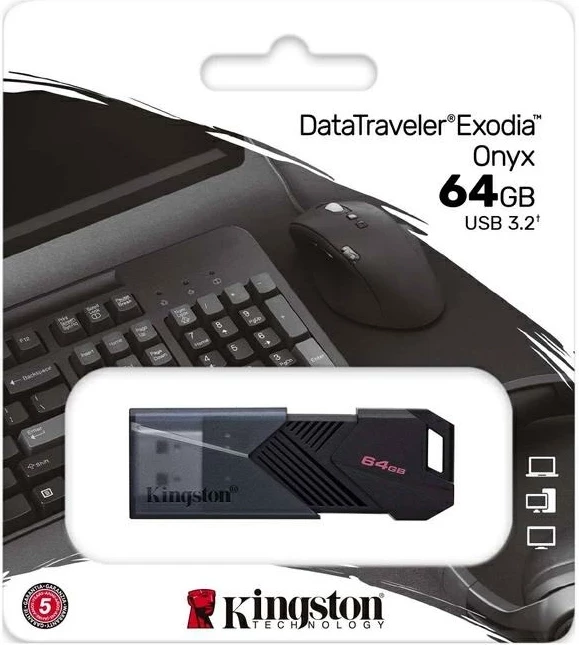 Pendrive Kingston DataTraveler Exodia Onyx 64GB USB 3.2 Nero
