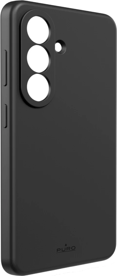 Mbështjellës Puro ICON MAG për Samsung Galaxy S26, silikon me mikrofibër, kompatibil me MagSafe, në kuti, i zi