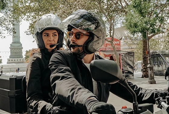 Intercom Bluetooth Sena 3SPLUS-B-10 për motor, i zi