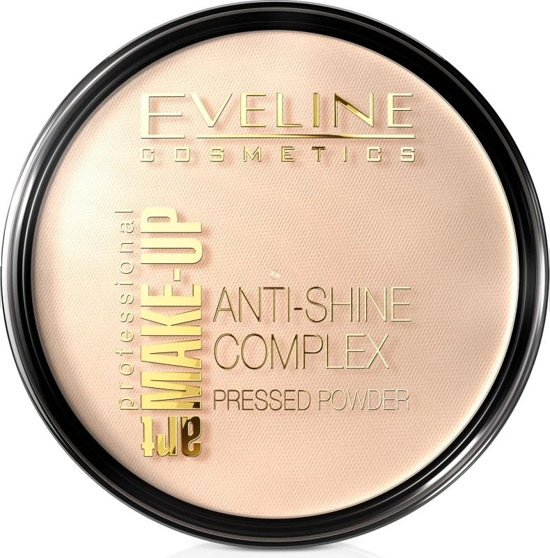 Pudër kompakte Eveline Cosmetics Art Make-Up Anti-Shine Complex 33 Golden Sand 14g
