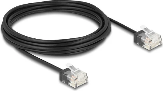 Kabllo rrjeti DeLOCK RJ45 Cat6 UTP Ultra Slim, 5 m, e zezë