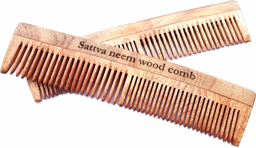 Krehër druri Neem Sattva DREWNO NEEM DUAL për femra 19cm, 1 copë