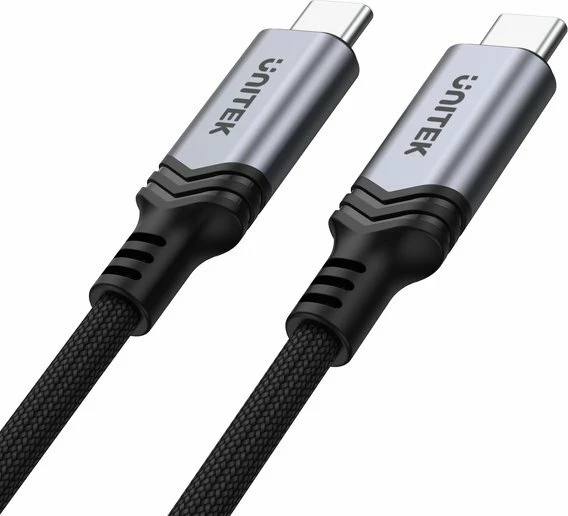 Kabllo USB-C Unitek C14110GY-2M 2 m PD 240W, e zezë