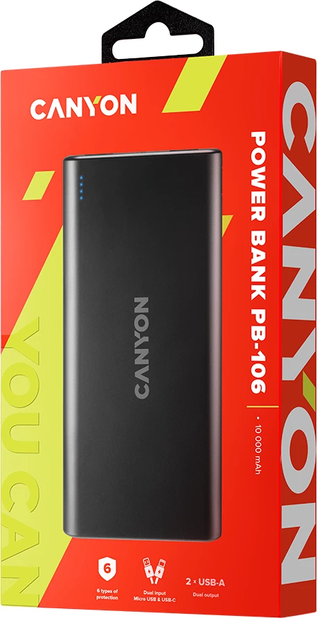 Power bank CANYON PB-106 10000 mAh, i zi