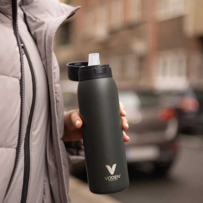 Shishe me Filtër Voden, 0.5L, Forest Green