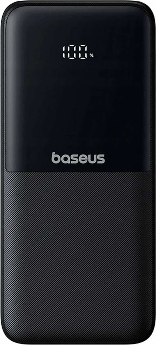 Powerbank Baseus Lipow 10000mAh 22.5W me ekran, me kabllo të integrume + kabllo USB-A në USB-C 0.2m, i zi