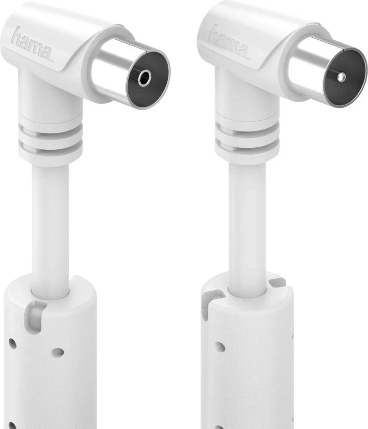 Kabel antene Hama 90DB, 1.5m, këndor, i bardhë