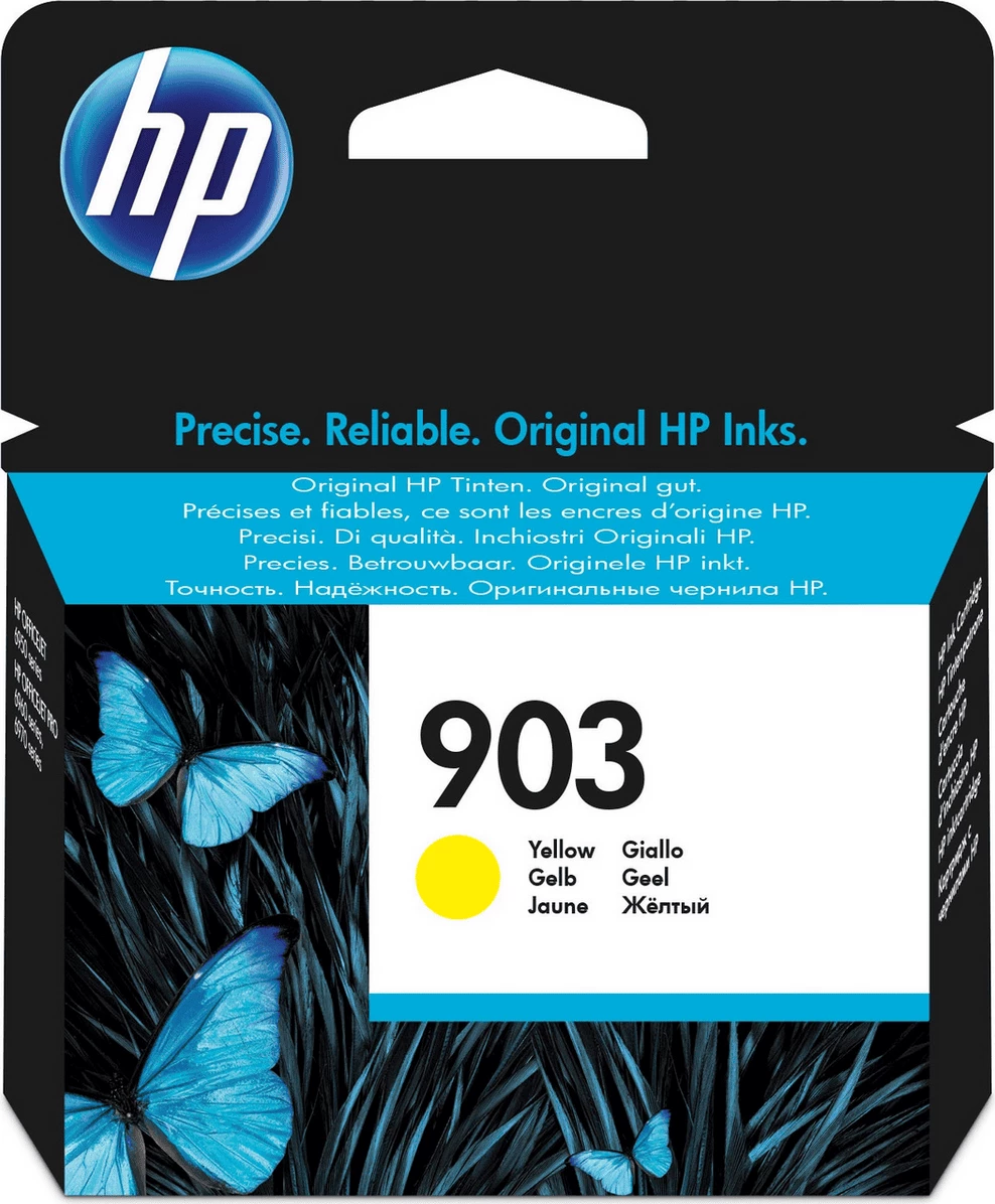 Fishek boje HP 903 T6L95AE 4 ml, rendiment 315 faqe, standard, e verdhë