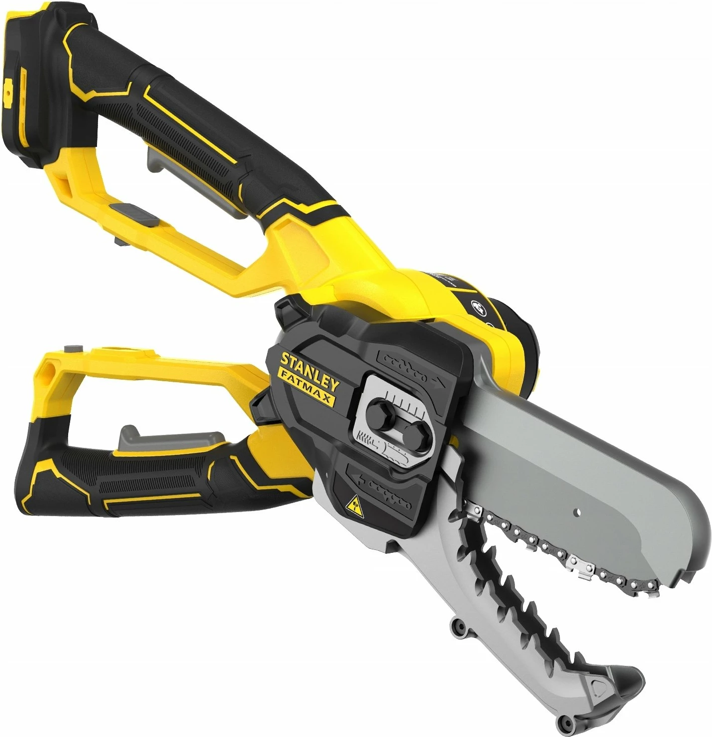 Krasitëse me zinxhir, Stanley Fatmax SFMCPS515B-XJ, 18V V20, prerje 100 mm, shinë 15 cm, pa bateri, e verdhë/zezë