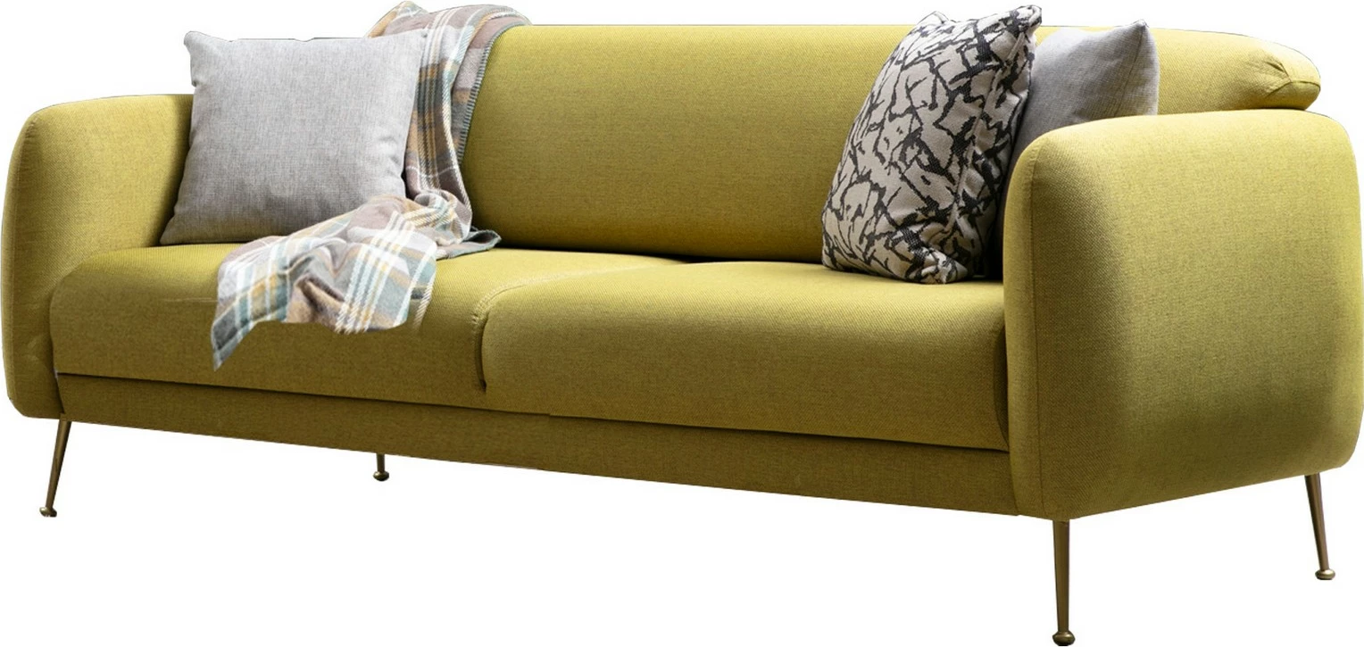 Divan-krevat 3 vendësh, ngjyrë e verdhë, Sevilla, Atelier del Sofa