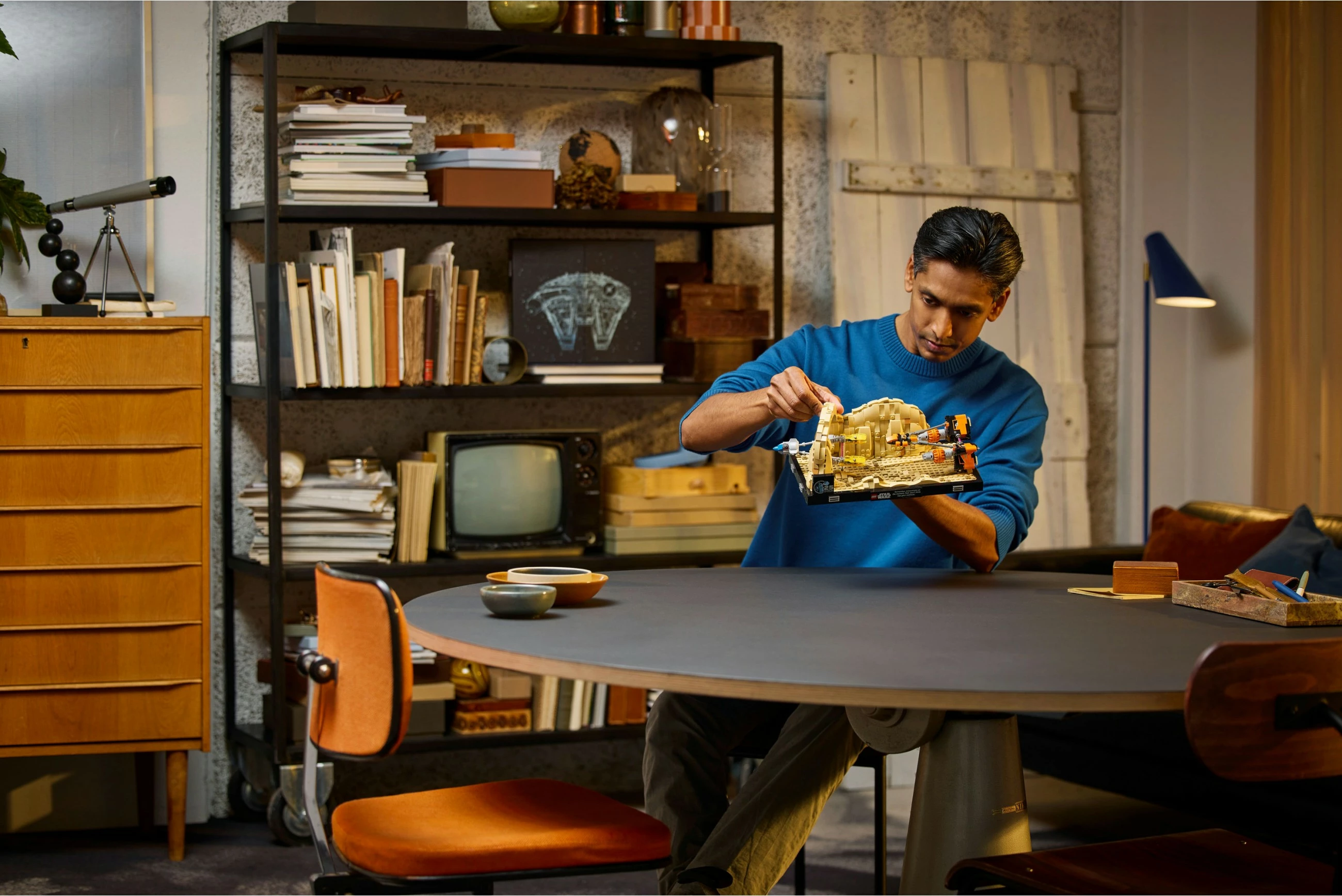 Set ndërtimi LEGO Mos Espa Podrace Diorama, 718 pjesë, shumëngjyrësh