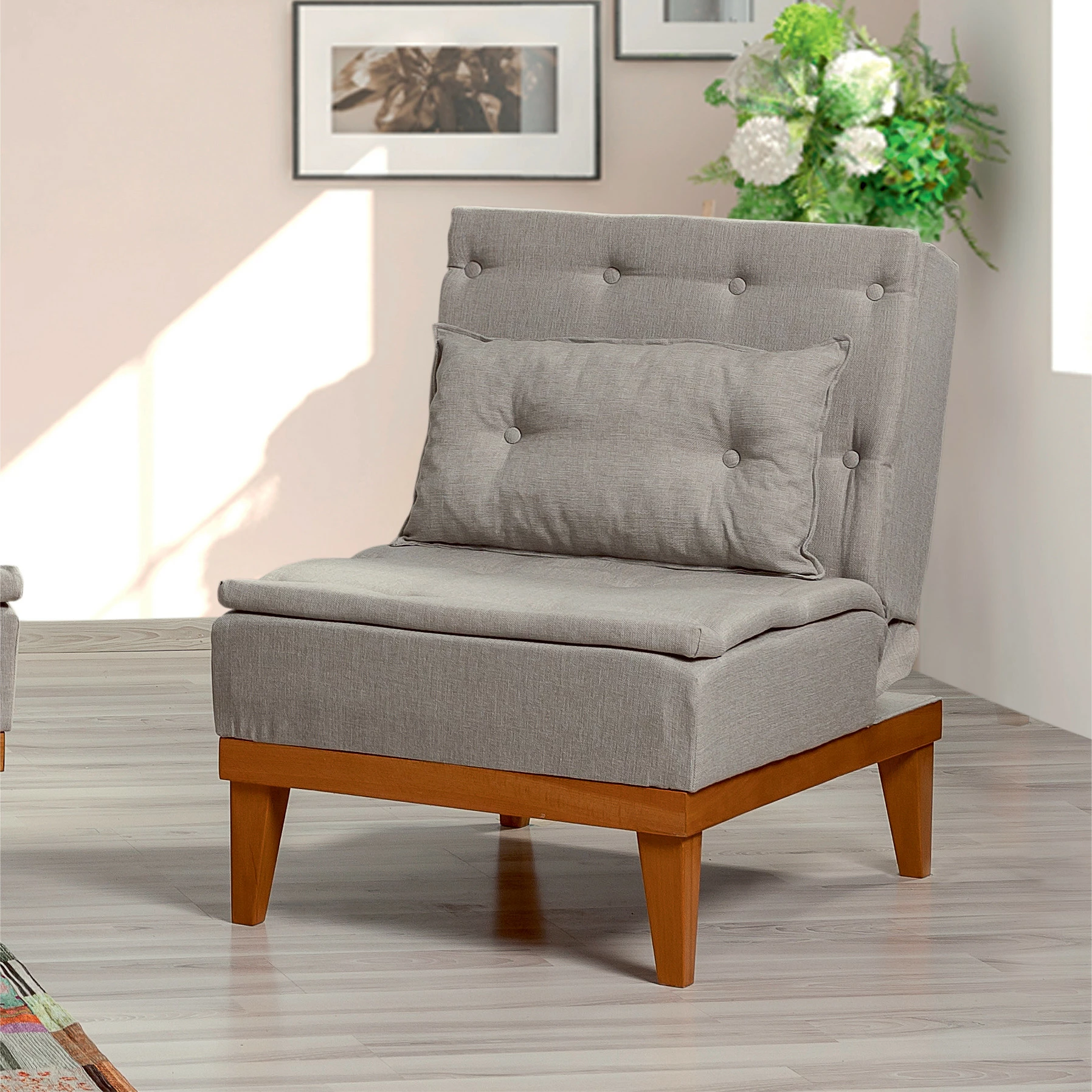 Karrige Wing Atelier del Sofa, krem, Fuoco Berjer