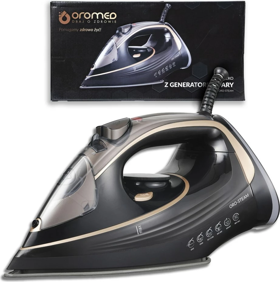 Hekur me avull Oromed ORO-STEAM, 3200W, e zezë