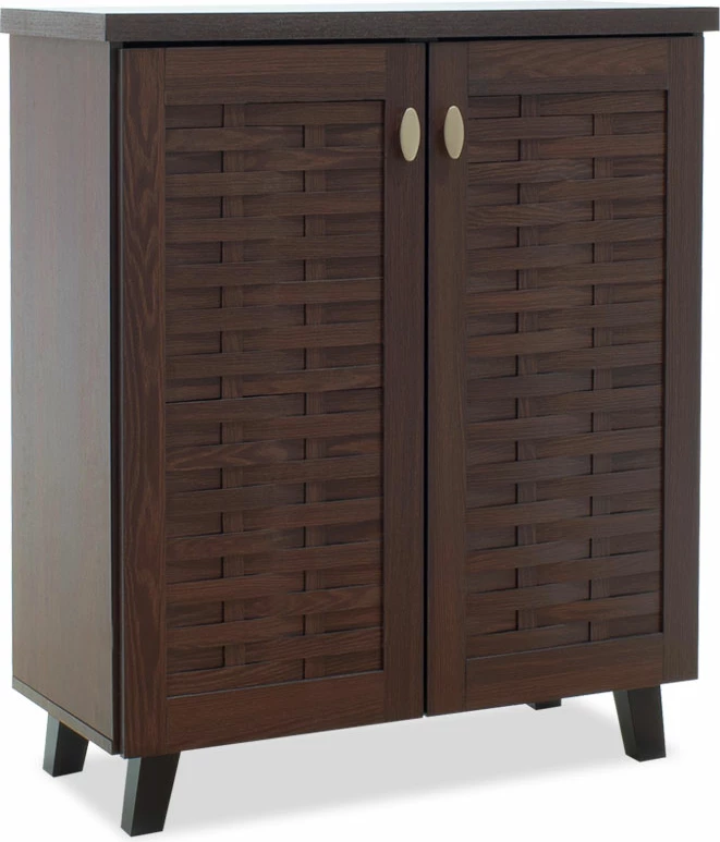 Dollap këpucësh MANTAM 12 palë, ngjyrë arre, 78x40x92 cm