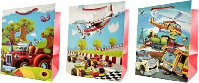 Qese dhurate prej letre JU-PITER JP 4606A 30x42x25 cm, fund i gjerë, dizajn miks