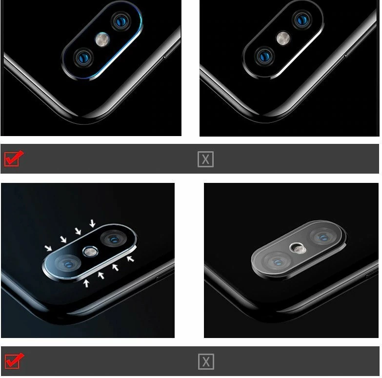 Xham i temperuar kamerë Hurtel për Xiaomi Mi 10, transparent, set