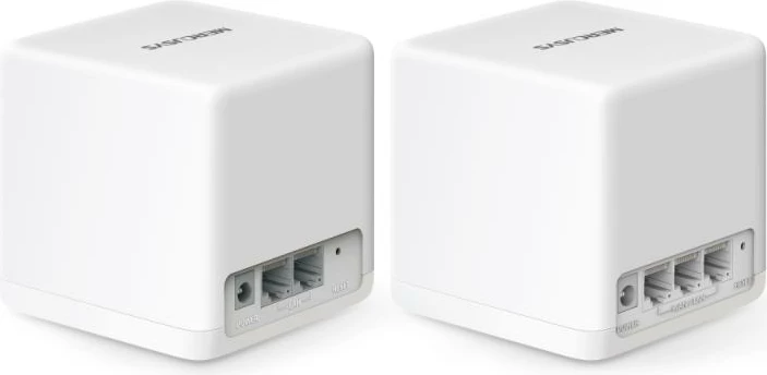 Router Wi‑Fi Mesh, Mercusys Halo H60X, AX1500 deri 1.5 Gbps, i bardhë, set 2-pack