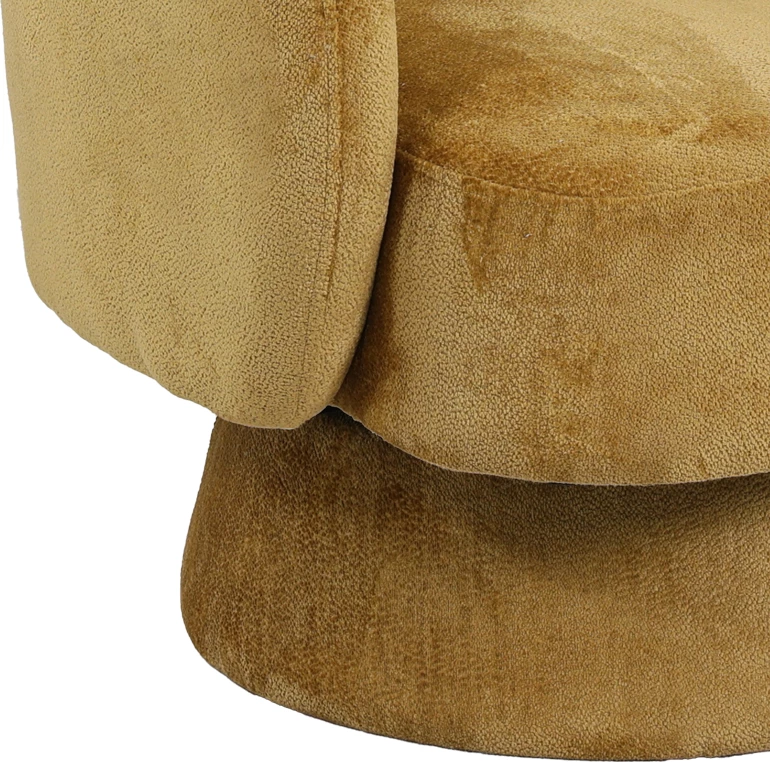 Kreslo rrotulluese, ngjyrë mjaltë, 78x81x77cm