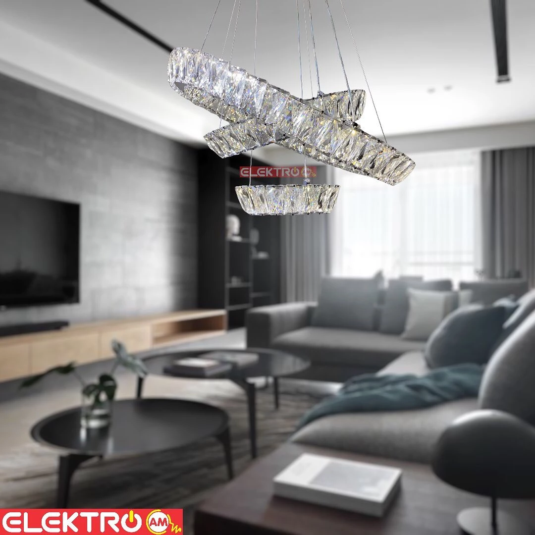 Abazhur LED kristal i varur H06-5+3+2