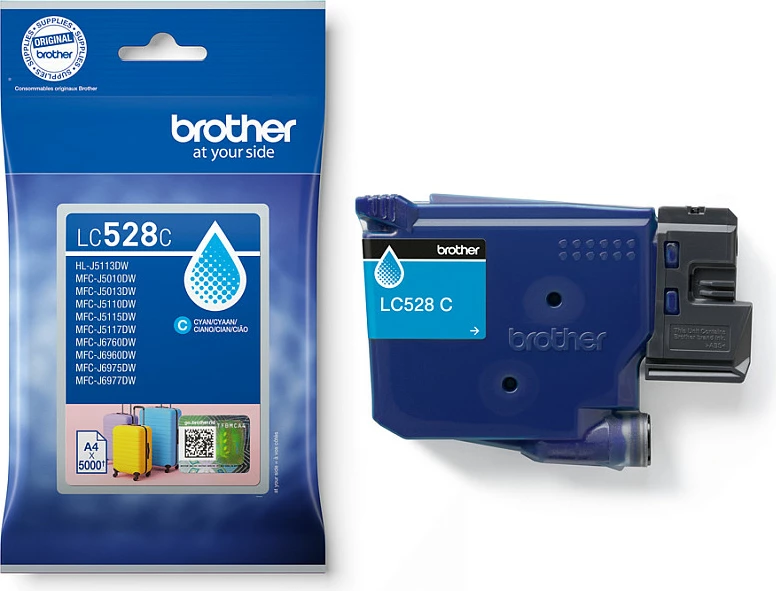 Kartrixh boje Brother LC528C, Ultra High Yield 5000 faqe, Cyan