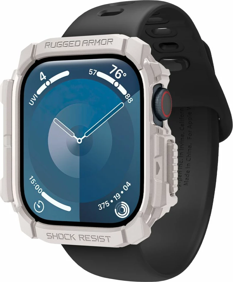 Mbështjellës Spigen Rugged Armor për Apple Watch 10 46mm, Bezhe