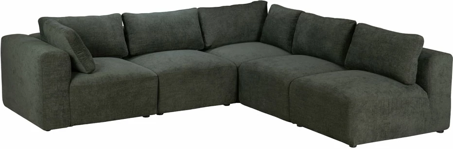 Fotelë këndore BOX me krah të kthyeshëm, ngjyrë ulliri, 107x107x85