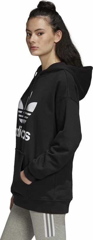 Duks adidas Trefoil Hoodie për Femra, i zi [Madhësia: 36]