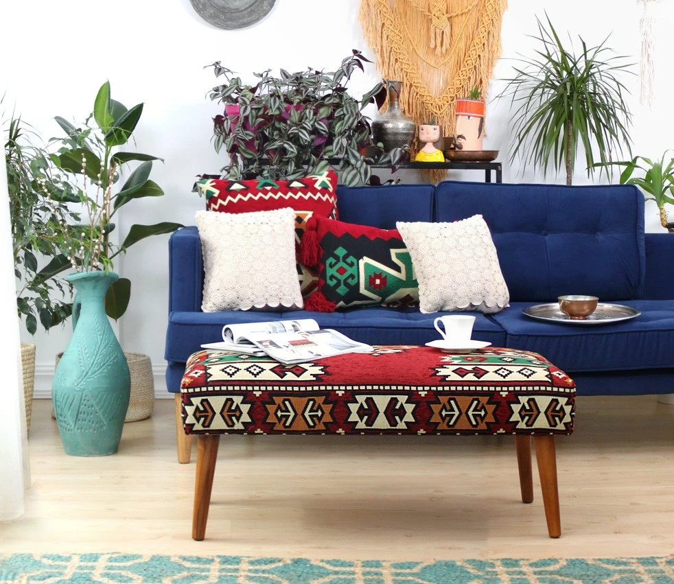 Pouf Atelier del Sofa, Vezir v2, shumëngjyrësh, 91x42x46cm