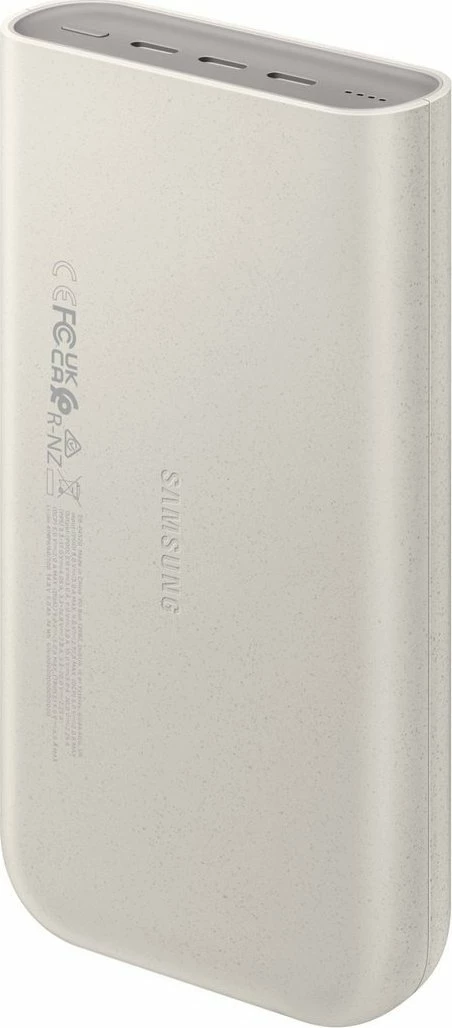 Powerbank Samsung EB-P4520XUEGEU 20000mAh 45W 3x USB-C, krem, me kabllo USB-C 20cm