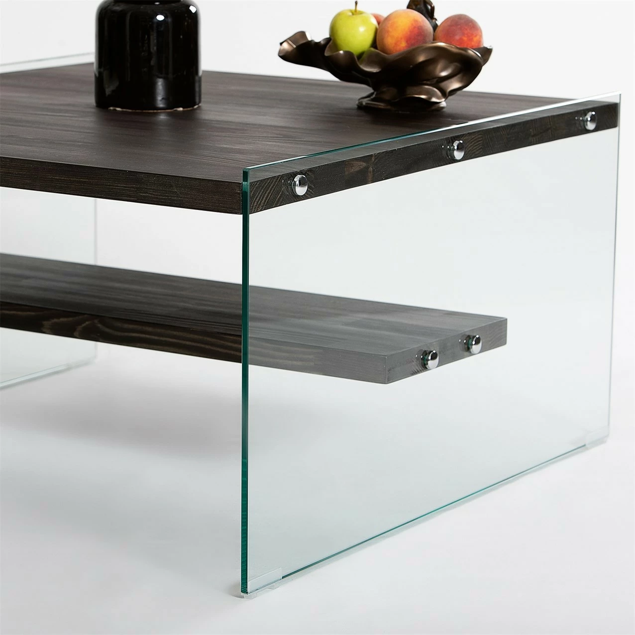 Tavolinë kafeje Skye Decor, ngjyrë aqua-antracit