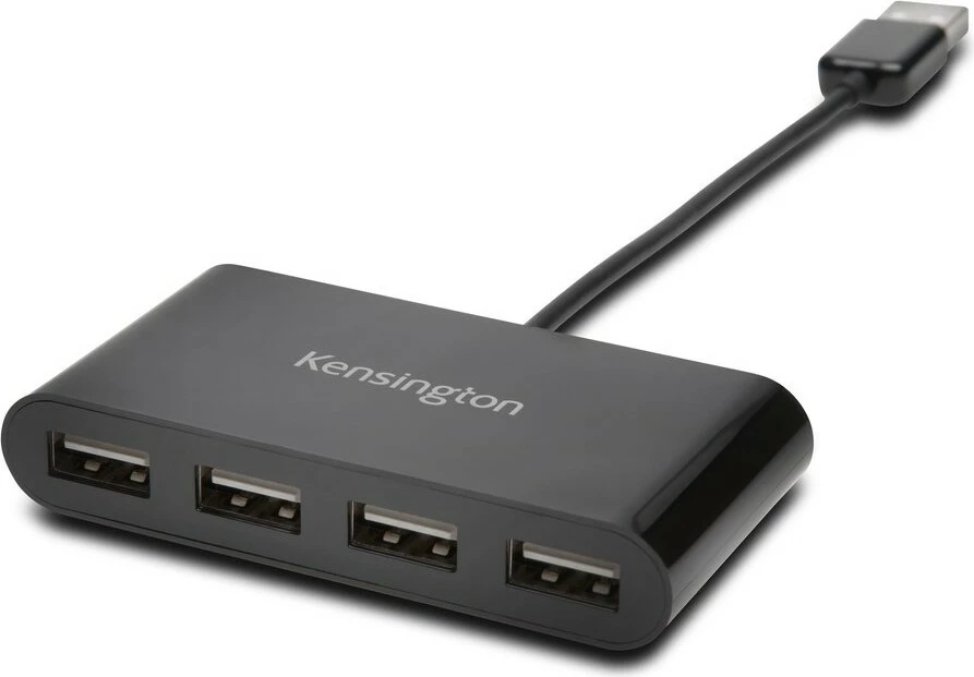 Hub USB 2.0 Kensington 4-Port, 480 Mbit/s, i zi
